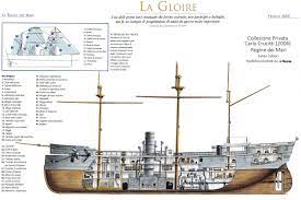 E con 1320 tonnellate di dislocamento. La Gloire Carlo Crucitti
