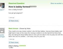 Top 50 Ridiculous Yahoo Questions Answers
