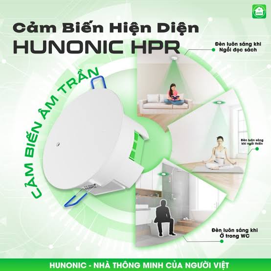 Cảm Biến Hiện Diện Wifi Âm Trần Hunonic HPR