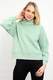 Bayan Sweatshirt Kadin Sweatshirt Modelleri Kadin Modasi 2020 Kadin Balikci Yaka Kapusonlu