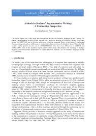 What are some argumentative articles from newspapers? Pdf Attitude In Students Argumentative Writing A Contrastive Perspective