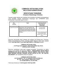 148 jalan ampang, 50450 kuala lumpur. Kenyataan Tawaran Tender Lembaga Getah Lgm