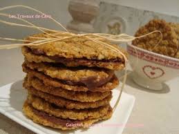 Biscuits Flocons D Avoine Et Chocolat Les Travaux De Caro Biscuit Flocon D Avoine Recette Biscuit Flocon Avoine