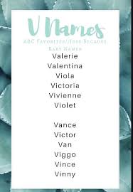 Baby boy names starting with v. Names That Begin With V Names That Start With V V Names Abc Names Jess Because Baby Names Baby Names Pretty Names Names