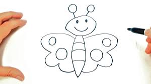 Corazones y flores dibujo para colorear e imprimir. Como Dibujar Una Mariposa Muy Facil De Hacer Dibujos Faciles Social Useful Stuff Handy Tips