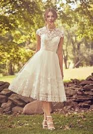 Mermaid wedding dresses are the perfect option for brides who want a classic look with a sultry twist. Tea Length Wedding Dresses The Knot