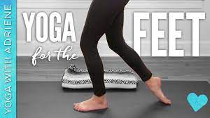 Lie on your back, place a yoga strap or a belt around your foot, straighten that leg and lift it up. Yoga For The Feet Yoga With Adriene Youtube
