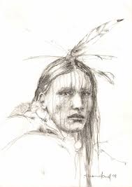 Pin By Jorge Daniel Oviedo On Native American Pencil And Watercolor Art Native American Drawing Pencil Portrait Indian Drawing