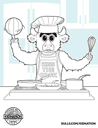 Chicago bulls coloring page author: Chicago Bulls On Twitter Need An Activity For Your Littlest Family Member Today Color In This Page And Tweet Us Your Drawings With Bullskidnation And We Might Add Your Masterpiece To Our