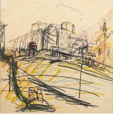 Thunderstruck9 Line Art Drawings Drawings Landscape Drawings