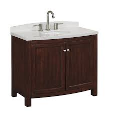 Briarwood highpoint 36w x 18d fog bathroom vanity cabinet. Allen Roth Moravia Sable Undermount Single Sink Birch Poplar Bathroom Vanity With Engineered Stone Top Common 36 In X 20 In Actual 36 In X 18 In In The Bathroom Vanities With Tops Department At Lowes Com