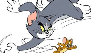 Tom Ve Jerry Cizgi Film Bebek Cocuk Dunyasi Kanvas Tablo Arttablo Mavi Rus Kedisi Tablolar Kanvaslar
