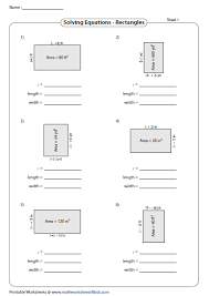 Finding Length Or Width From The Given Area Solving Equations Algebraic Expressions Math Tricks