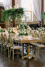Wood Chairs And Tables At Classic Garden Wedding In Wilmington North Carolina Chinese Tea Ceremony Farm Table Wedding Classic Garden