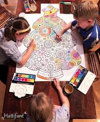 18 pages that are just begging you to be colored in! Giant Poster Mandala Christmas Tree To Color In Hattifant