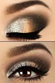 Black And Silver Smokey Eye Metallic Silver Copper And Black Eye Makeup Look Makeup For Brow Eyes Blue Eyes Green Eyes Hig Gold Eye Makeup Tutorial Shimmer Eye Makeup Gold Eye Makeup