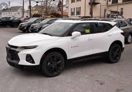 Chevy Blazer 2019 Rs White Suv Cars Dream Cars Toyota Cars
