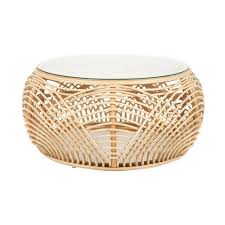 Melendez Solid Coffee Table In 2020 Rattan Coffee Table Coffee Table Solid Coffee Table