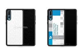 Huawei P20 Pro 2d Rubberflex Case Mockup Free Psd Mockup Free Download Rubber Case
