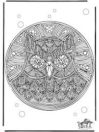 Mandala Gufo Mandala Animali Con Disegni Da Colorare Mandala Animali