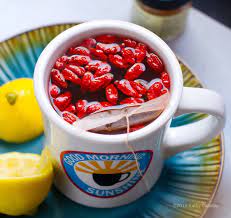 Goji Lemon Tea The First Thing I Drink Every Morning Goji Berries Goji Berry Tea