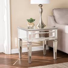 Harper Blvd Tilton Silver Glam Mirrored End Table As Is Item Mirrored End Table Glam Mirror Bedroom Design Trends