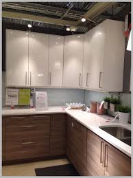 Ikea Voxtorp Kitchen Cute Ikea Walnut Lowers Cabinets White Uppers Of Ikea Voxtorp Kitchen Kitchen Cabinet Design Walnut Kitchen Cabinets Kitchen Decor Modern