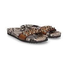 pedro garcia womens flat sandals areta piton cuero