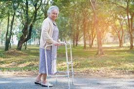 Premium Photo | Asian senior or elderly old lady woman use walker with  strong health while walking at park in happy holiday