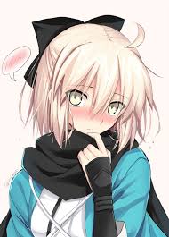 Blushing Okita Fate Stay Night Anime Anime Kawaii Anime