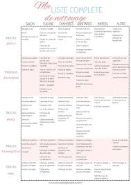Planning Menage Pour Une Maison Propre Et Ordonnee Planning Menage Planning Tache Menagere Listes De Nettoyage
