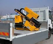 ORTECO hydraulic guardrail post pile driver - Pajot equipment