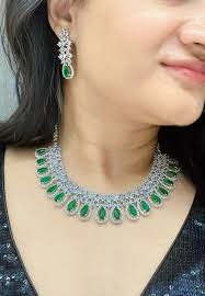 Buy Premium AD Necklace Sets Online @ Best Price