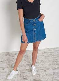 L'avis de la modeuse : Soldes Jupe En Jean Avec Bouton Devant En Stock