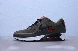Nike Air Max 90 Medium Olive Black Team Orange Aj1285 205 Unisex Running Shoes Aj1285 205