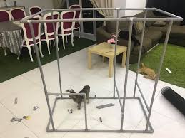 Rumah kucing custom kayu atau besi shopee malaysia. Diy Sangkar Kucing Guna Pvc Murah Confirm Tak Karat Vanilla Kismis