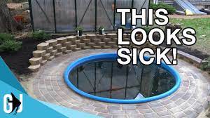 Other designers feel that if backfilled with free draining granular material the water will flow out as quickly as the water recedes. 556 Timelapse Pond Retaining Wall Build Update Monday Youtube