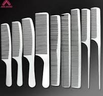 Wholesale Low MOQ Custom Logo Barber Hairdressing Salon Stainless Steel  Metal Rat Tail Pin Hair Cutting Metal Comb