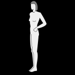 Vector tagged as character, clip art, demon woman, fashion, female Female Body Silhouette Vector Free Svg