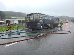 The distance from the saint louis airport to the greyhound bus station should be approximately 25 miles. Four Hurt After Greyhound Bus Fire On I 81 Near Binghamton