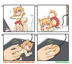 USB mouse catgirl | GreenTeaNeko | Know Your Meme