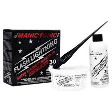 This is the peroxide liquid that activates your bleach so that it can get to lighten your hair. Amazon Com Manic Panic Flash Lightning Hair Bleach Kit 30 Vol Chemical Hair Dyes Beauty