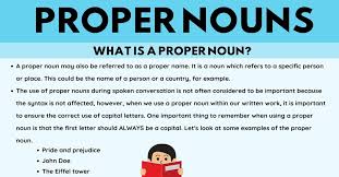 So although person is a noun, it is one whose reference is fixed by verbs: Proper Noun Definition Rules And Examples Of Proper Nouns 7esl