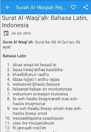 Sep 20, 2019 · inilah pembahasan selengkapnya mengenai download surat al waqiah latin dan terjemahannya pdf. Surah Al Waqiah Arab Latin Dan Terjemah