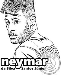 Printable Picture To Color With Neymar Paris Sain Germain Football Club Top Player Visit Us For Coloring Pages Football Coloring Pages Super Coloring Pages