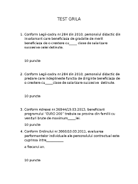 Corectarea erorilor din legea nr. Test Grila