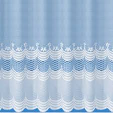 2175 c vintage white lace floral curtain panel, 54 x 84. Skye White Floral Scallop Net Curtain Closs Hamblin