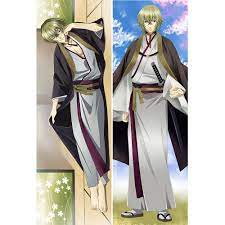 Japan Anime Hakuouki Dakimakura Hugging Body Pillow Cover Chikage Kazama Pillow Case Anime