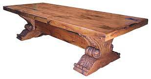 Handcrafted in 100% solid mesquite wood. Massive Mesquite Dining Table