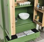 Large Olive Green Pantry/Storage Closet
